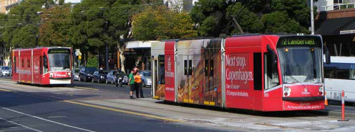 Yarra Trams Combino V-Power 3536 & Emirates 3513